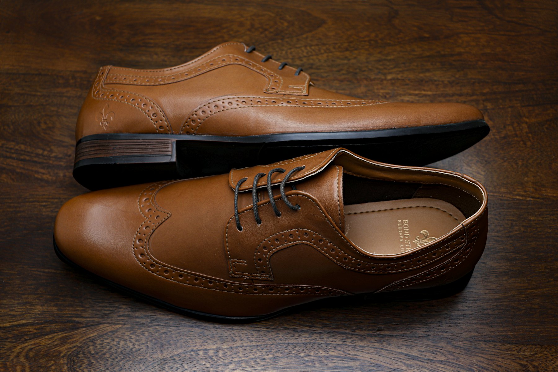 Bruine leren brogues